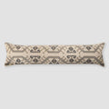 Decorative Lumbar Pillow with Symmetrical Geometric Pattern | Extra-Long Design