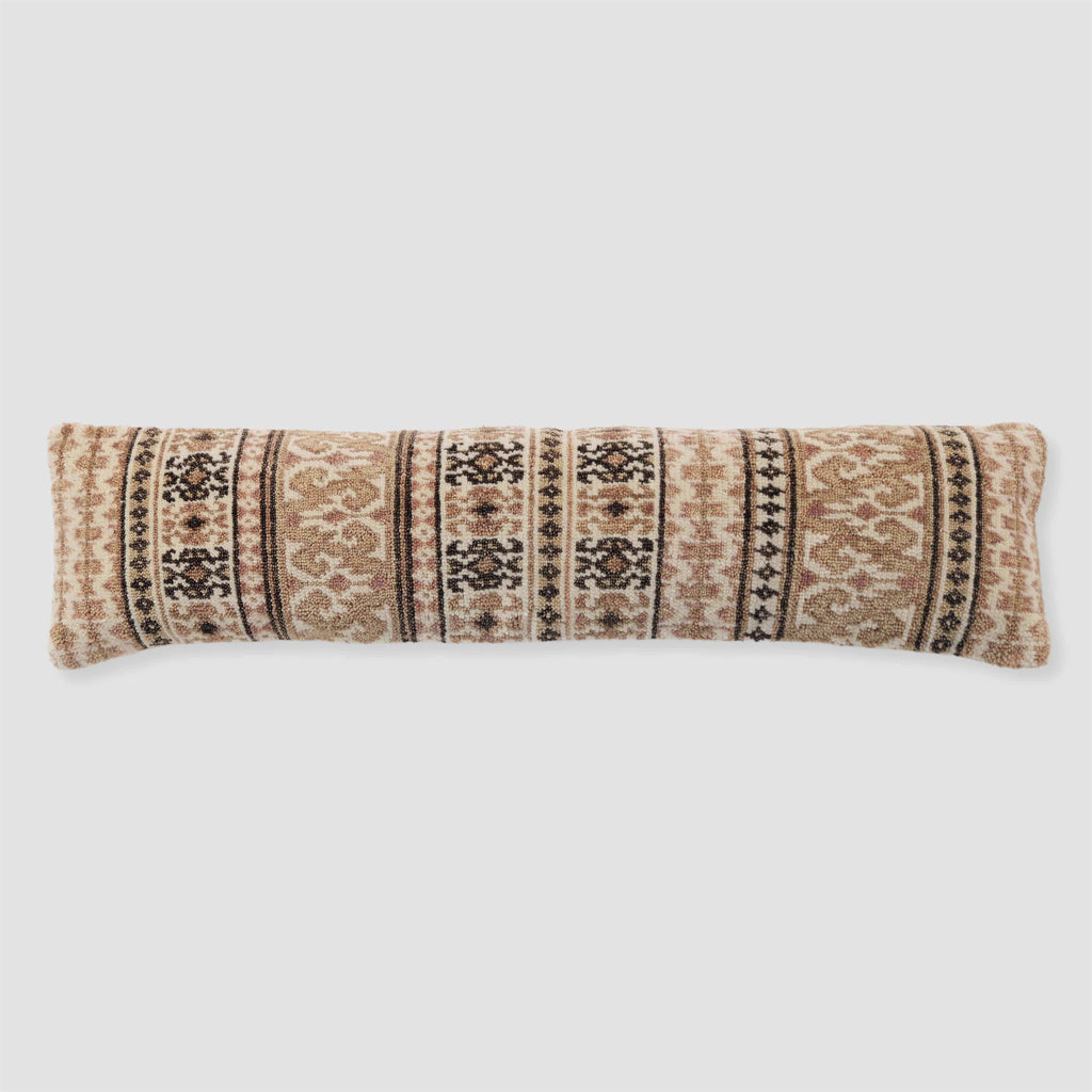 Decorative Lumbar Pillow with Vintage-Inspired Pattern | Extra-Long Design