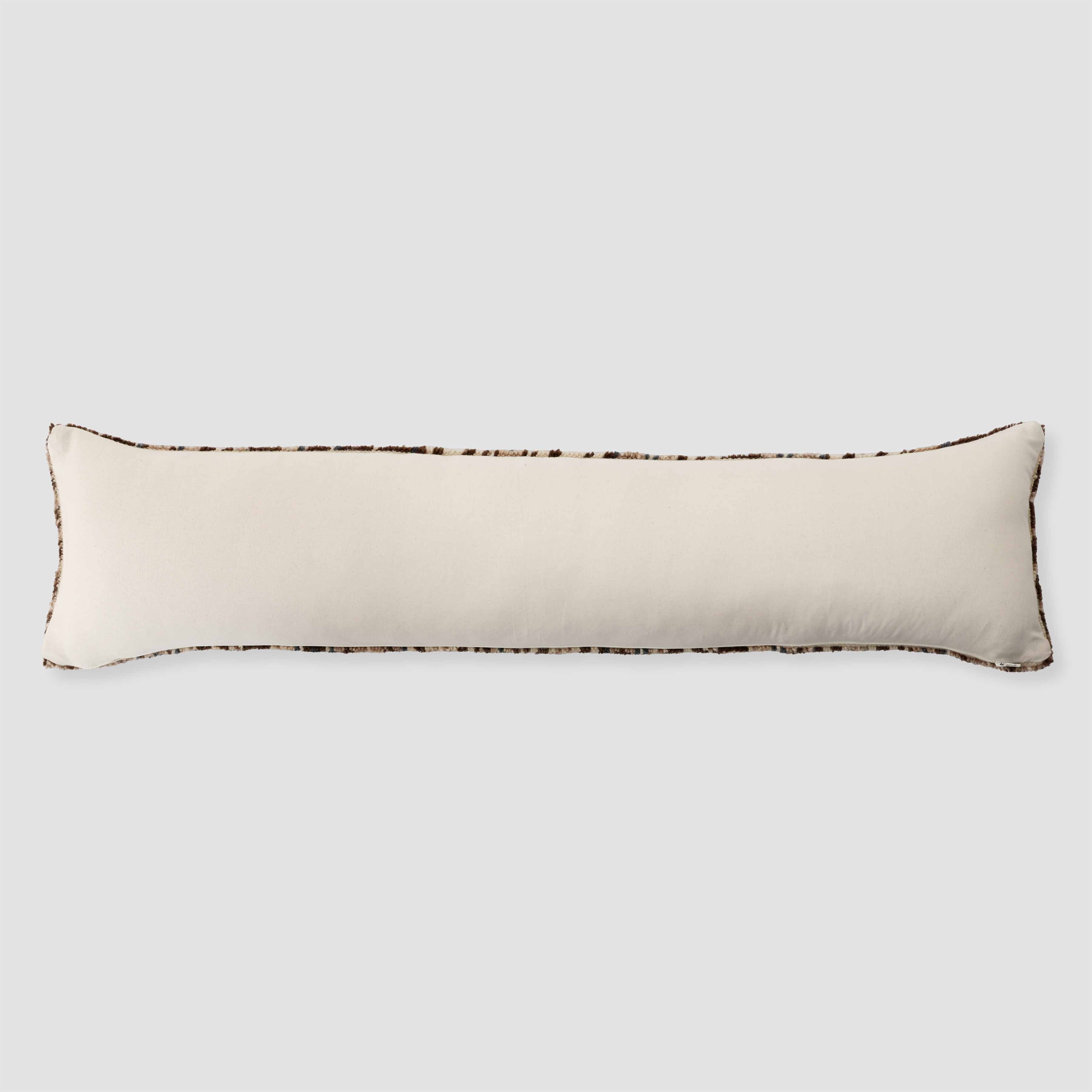 Decorative Lumbar Pillow with Vintage-Inspired Pattern | Extra-Long Design