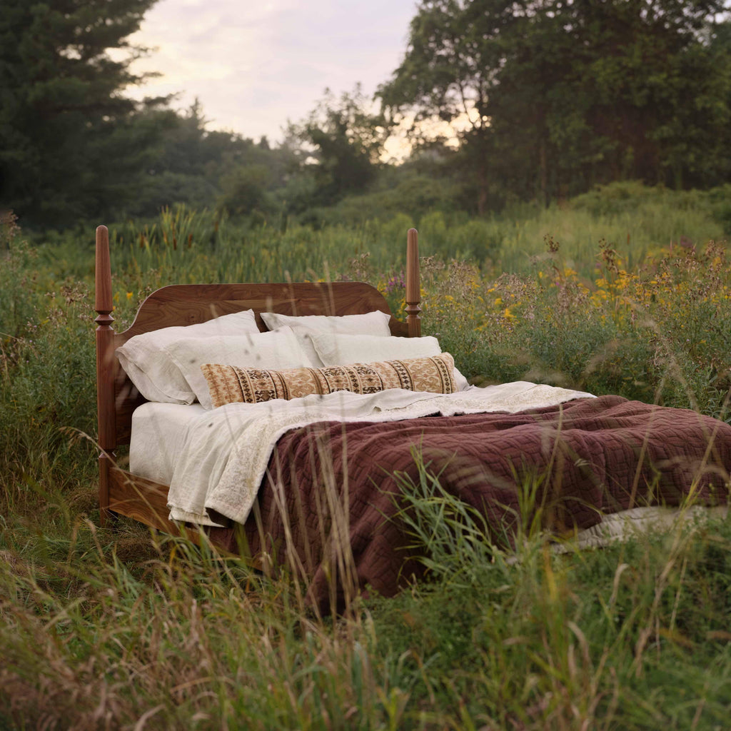 Decorative Lumbar Pillow with Vintage-Inspired Pattern | Extra-Long Design