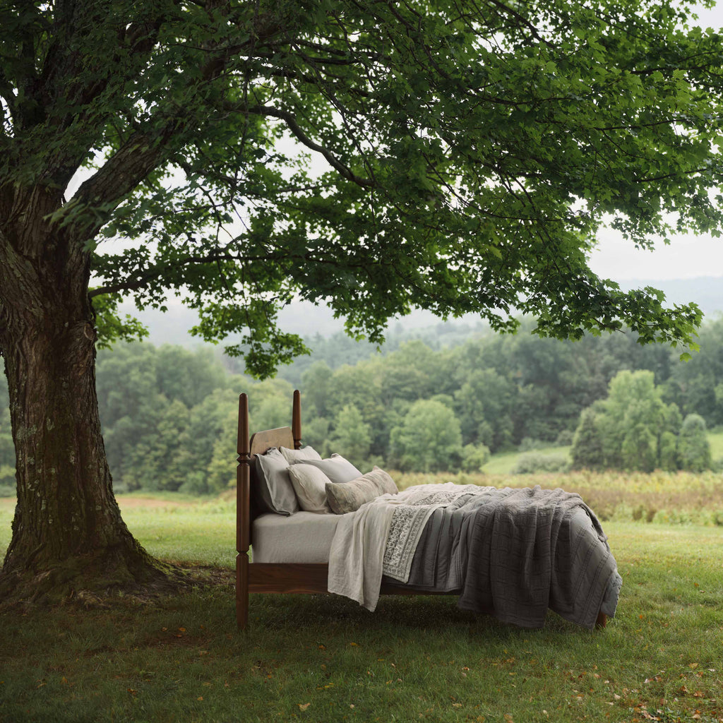 Decorative Lumbar Pillow with Soft Botanical Pattern | Extra-Long Design