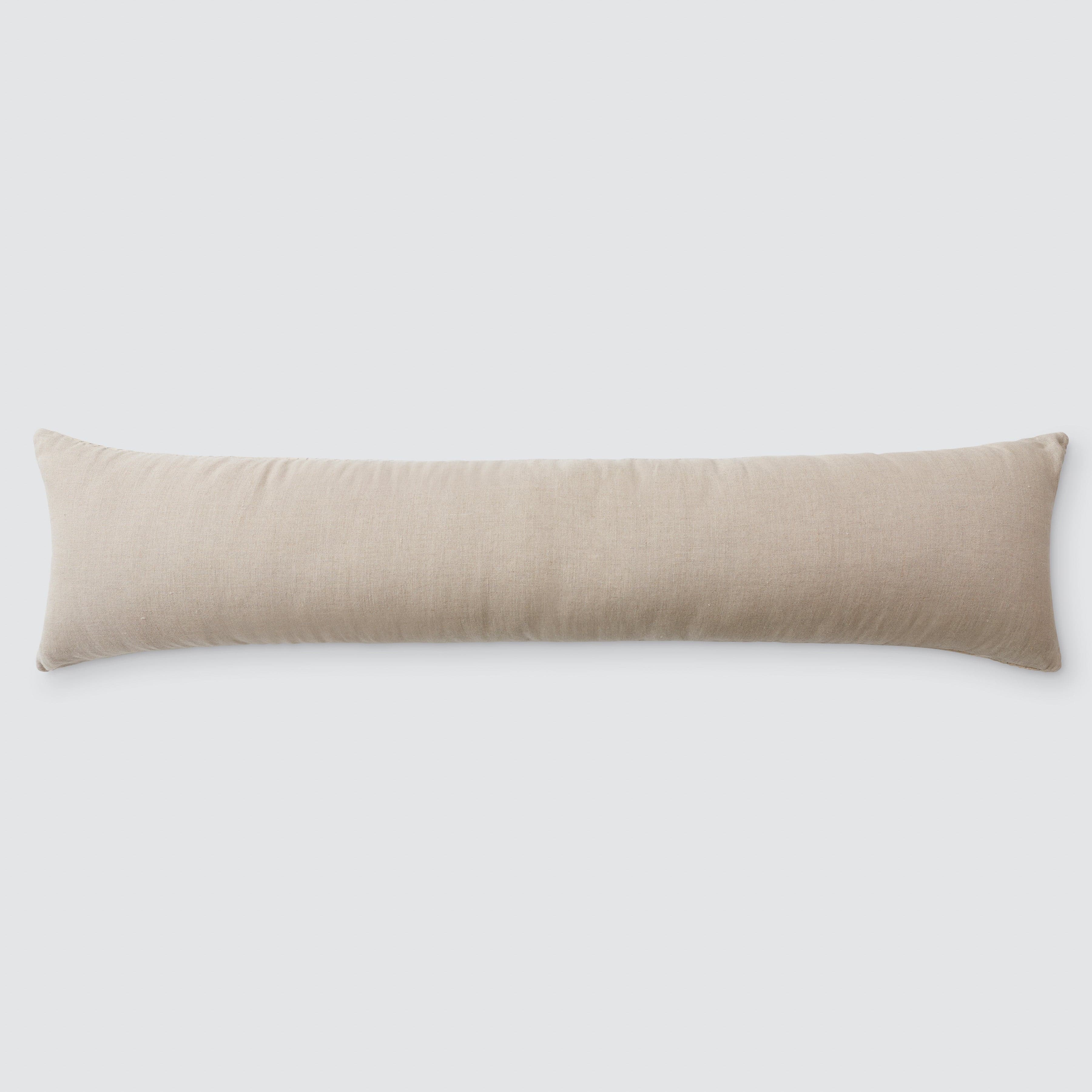Decorative Lumbar Pillow with Subtle Woven Texture | Extra-Long Design