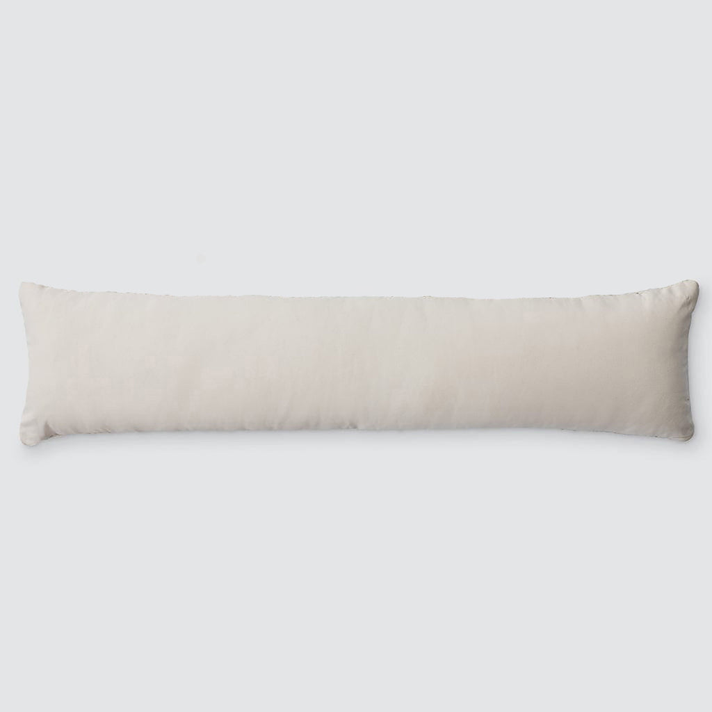 Decorative Lumbar Pillow with Fine Textured Weave | Extra-Long Design