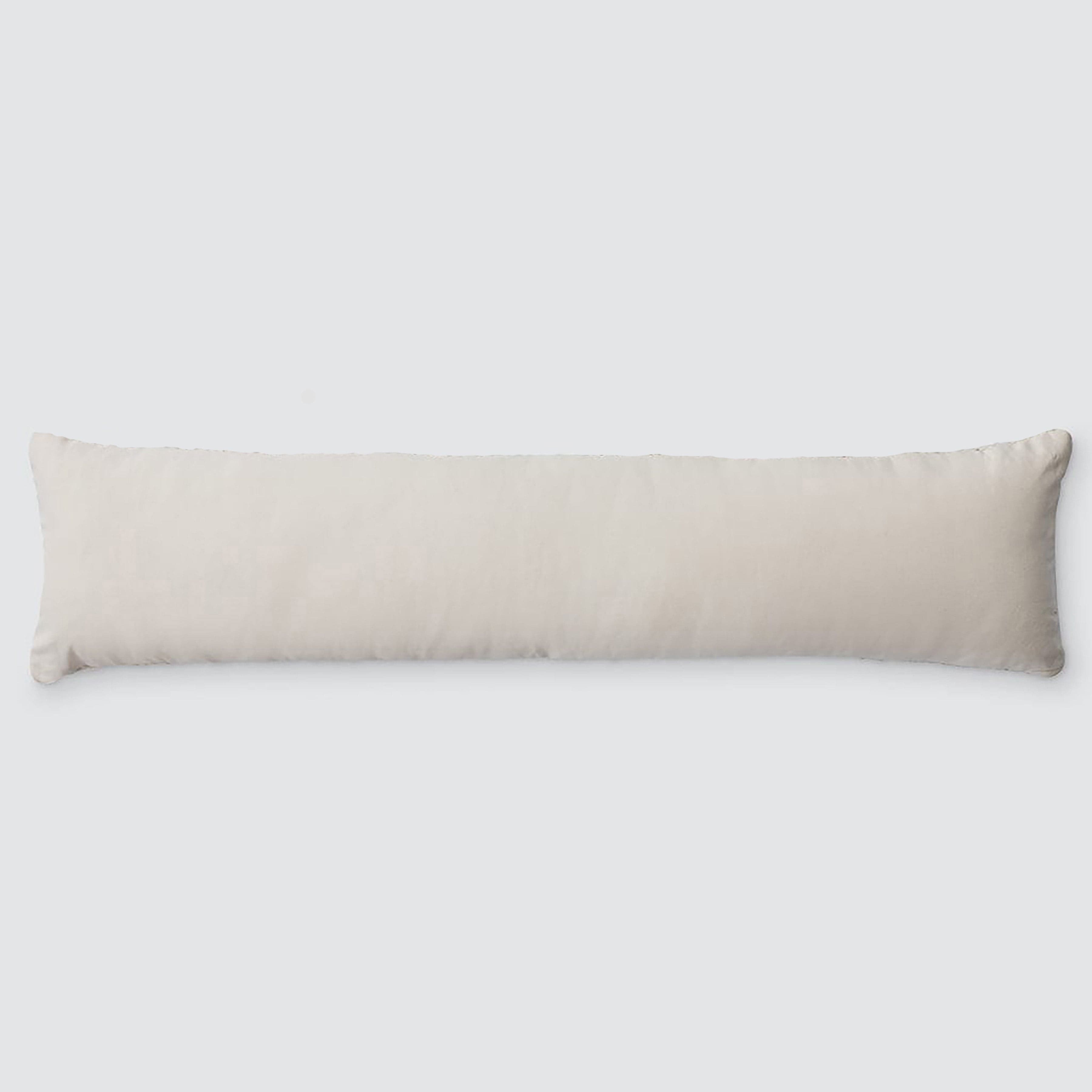 Decorative Lumbar Pillow with Fine Textured Weave | Extra-Long Design