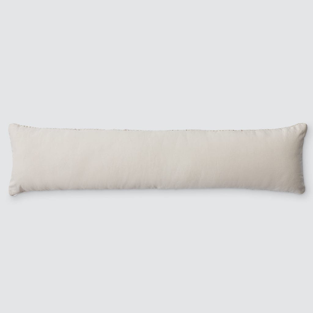 Decorative Lumbar Pillow with Fine Textured Weave | Extra-Long Design