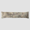 Decorative Lumbar Pillow with Soft Botanical Pattern | Extra-Long Design