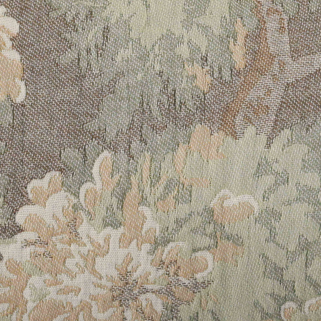 Decorative Lumbar Pillow with Soft Botanical Pattern | Extra-Long Design