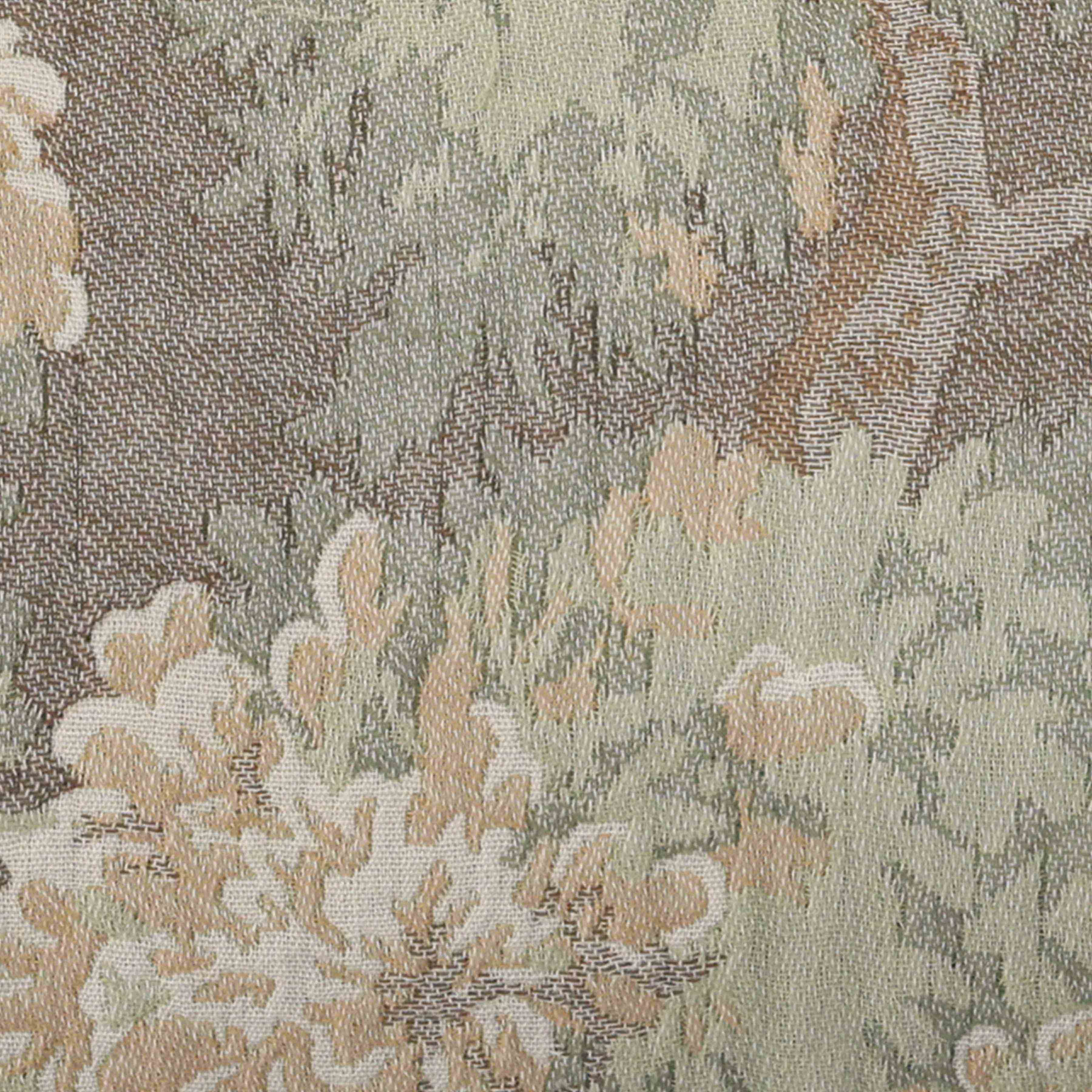 Decorative Lumbar Pillow with Soft Botanical Pattern | Extra-Long Design