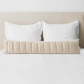 Decorative Lumbar Pillow with Sculpted Woven Texture | Extra-Long Design